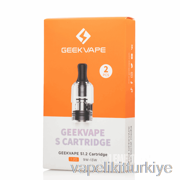 Vape Türkiye Geek Vape'nin Yedek Kapsülleri 1.2ohm S Kapsülleri